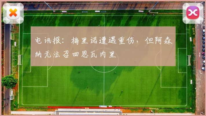 电讯报：梅里诺遭遇重伤，但阿森纳无法召回恩瓦内里